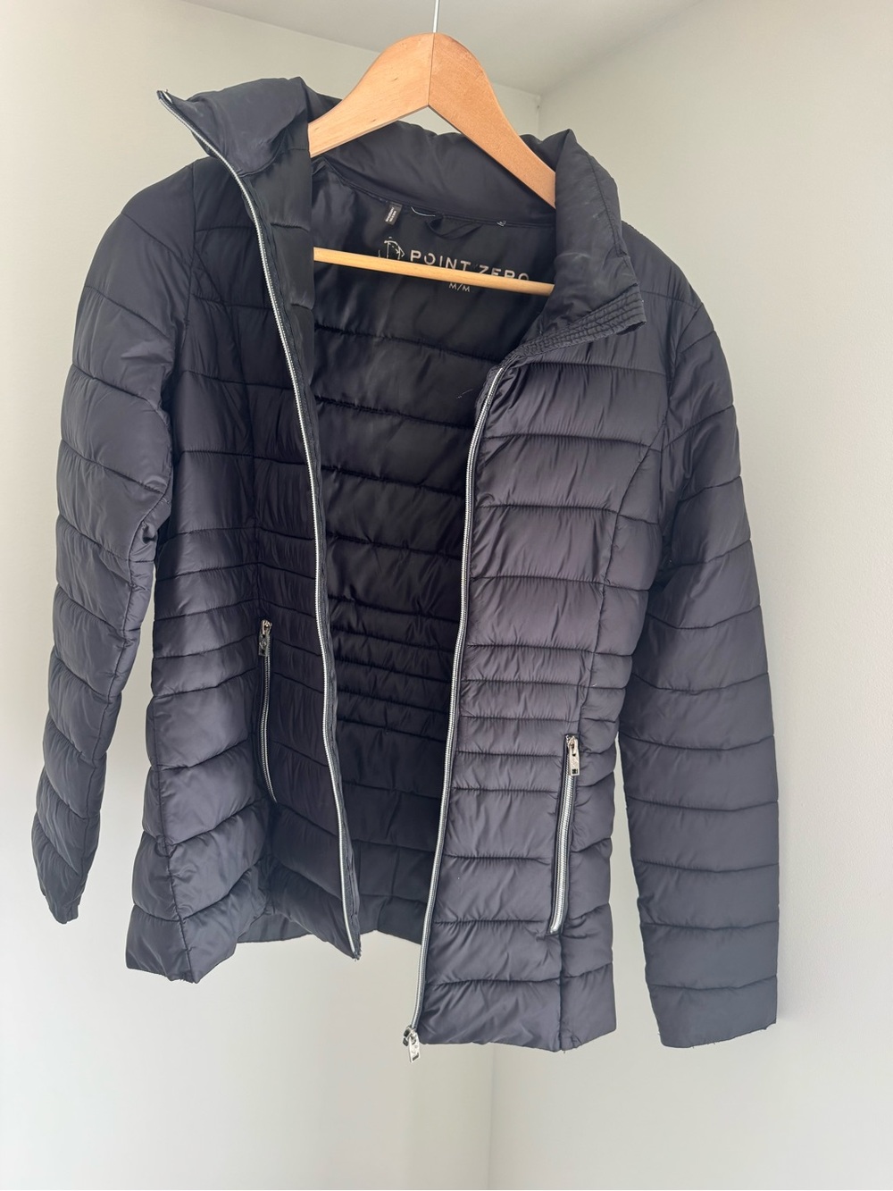 Point Zero Women's Black Lightweight Quilted Puffer Jacket